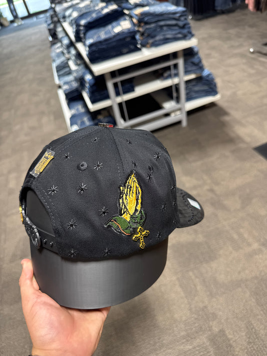 San Judas Black Cap With Color