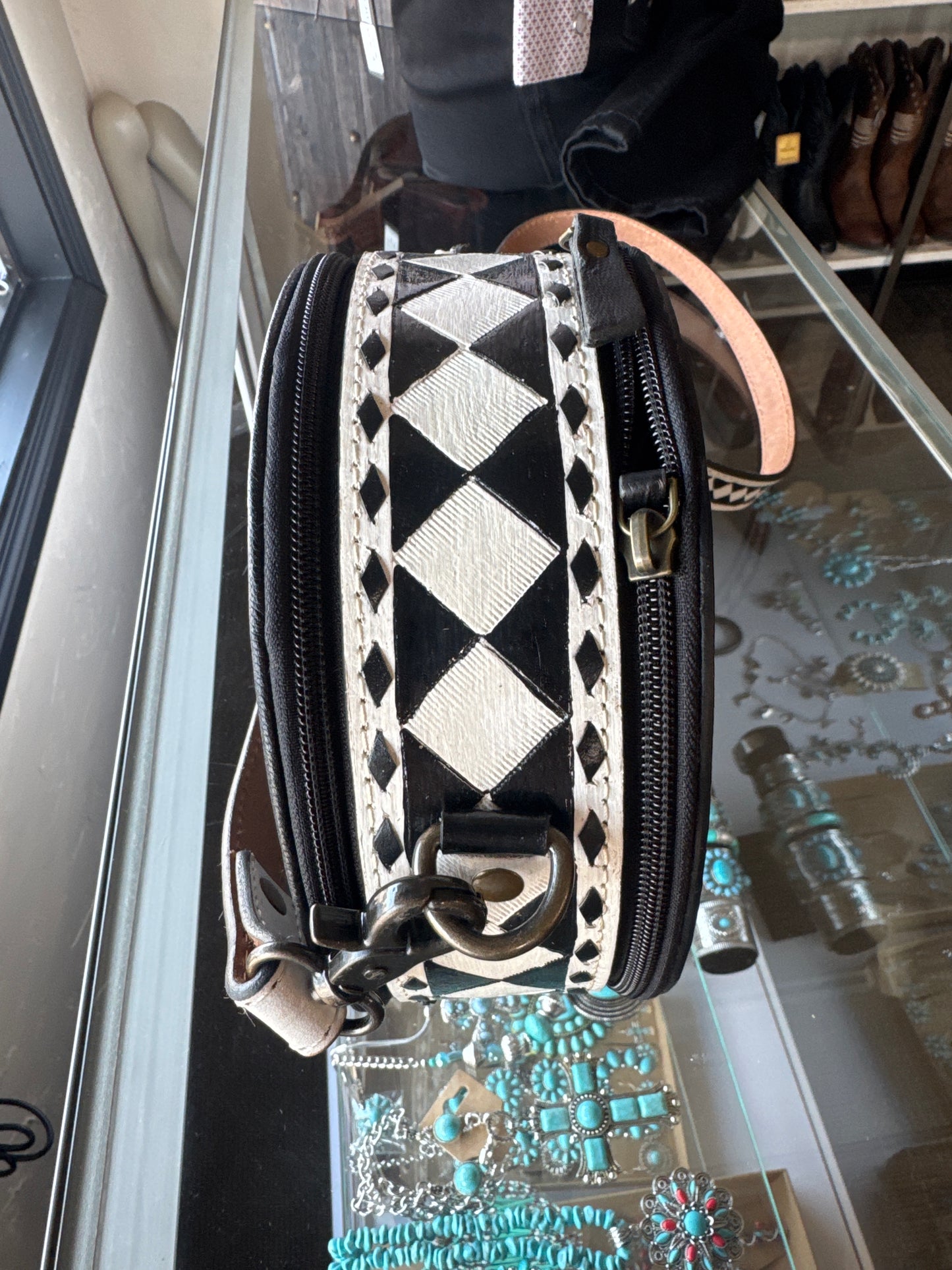 Canteen Purse with squares