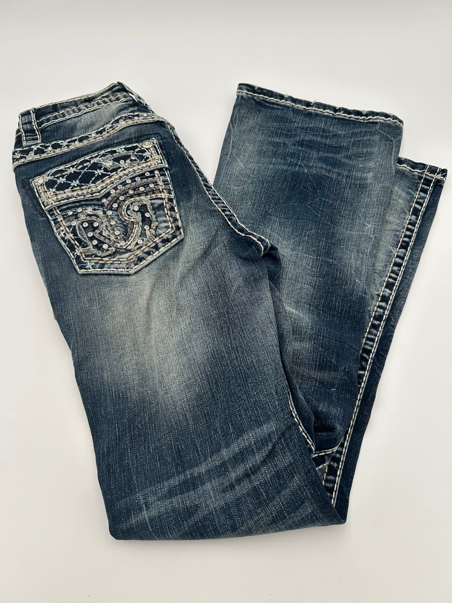 RA9324 Diamond Stud Bootcut Jean — Rock In LA