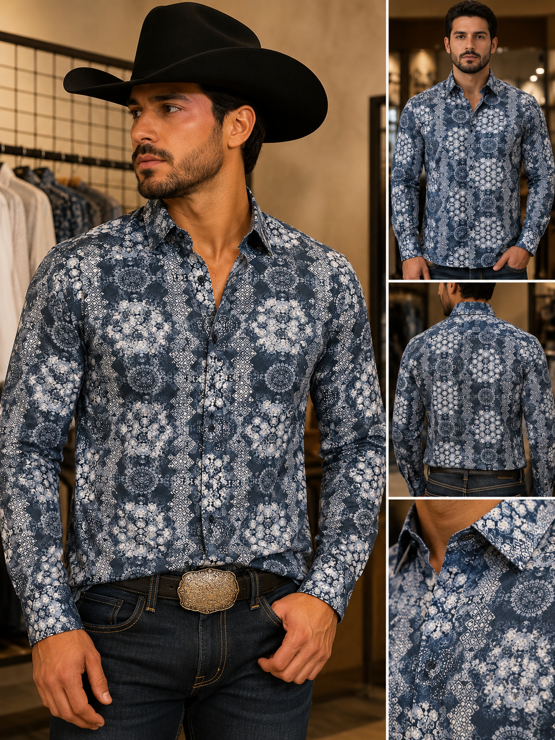 3235 LAM2005 Casual Long Sleeve Lamasini Shirt