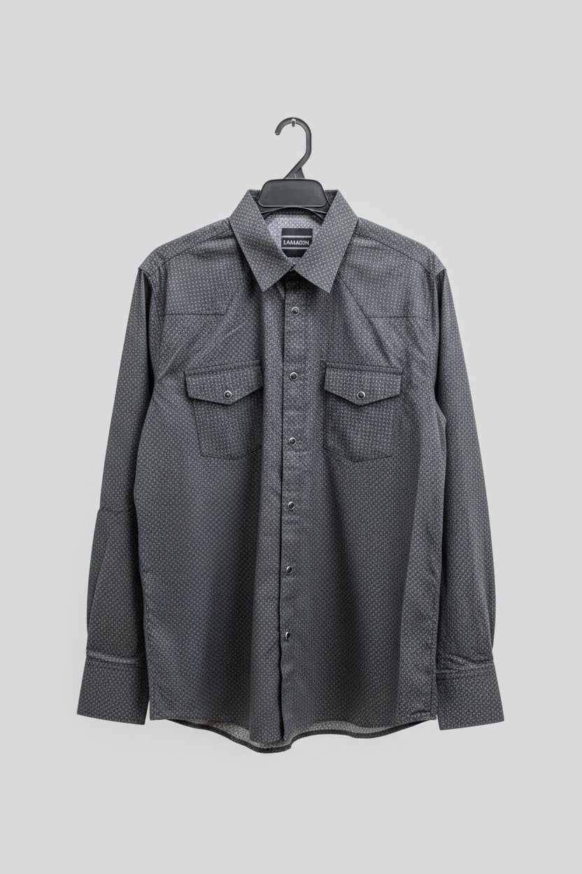2746 LAM0116 Casual Long Sleeve Black