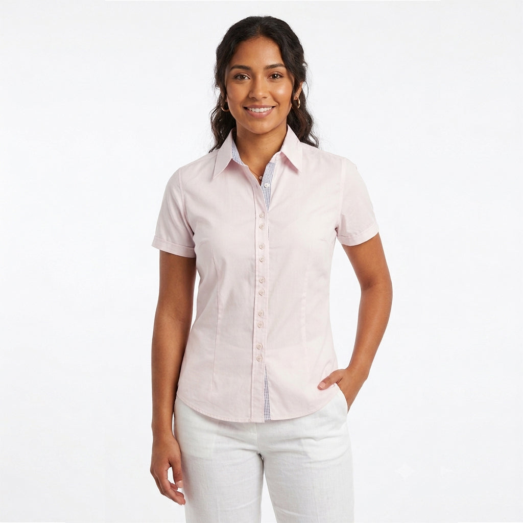 LJ302-S Short Sleeve Shirt Pink