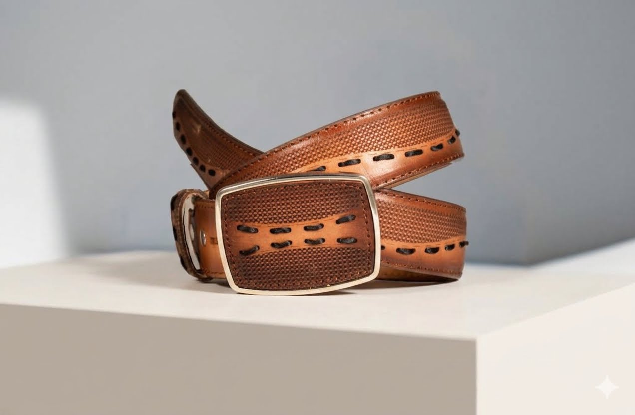BELT004 Ranger's Brown Western Belt