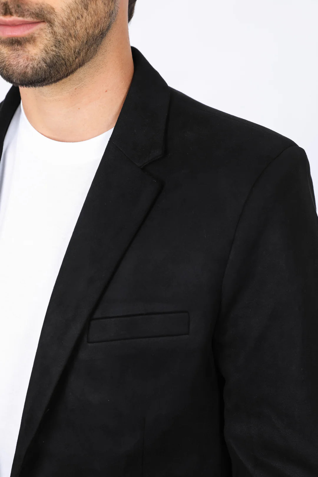 BLZ8387 Black Solid Blazer