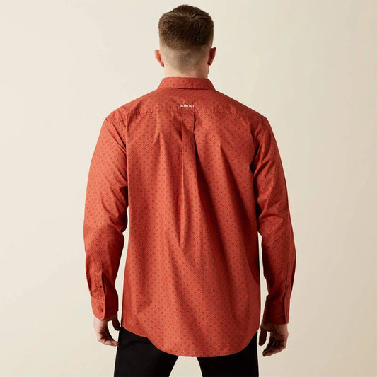 10065813 Men's Team Porter Geo Print Long Sleeve Shirt