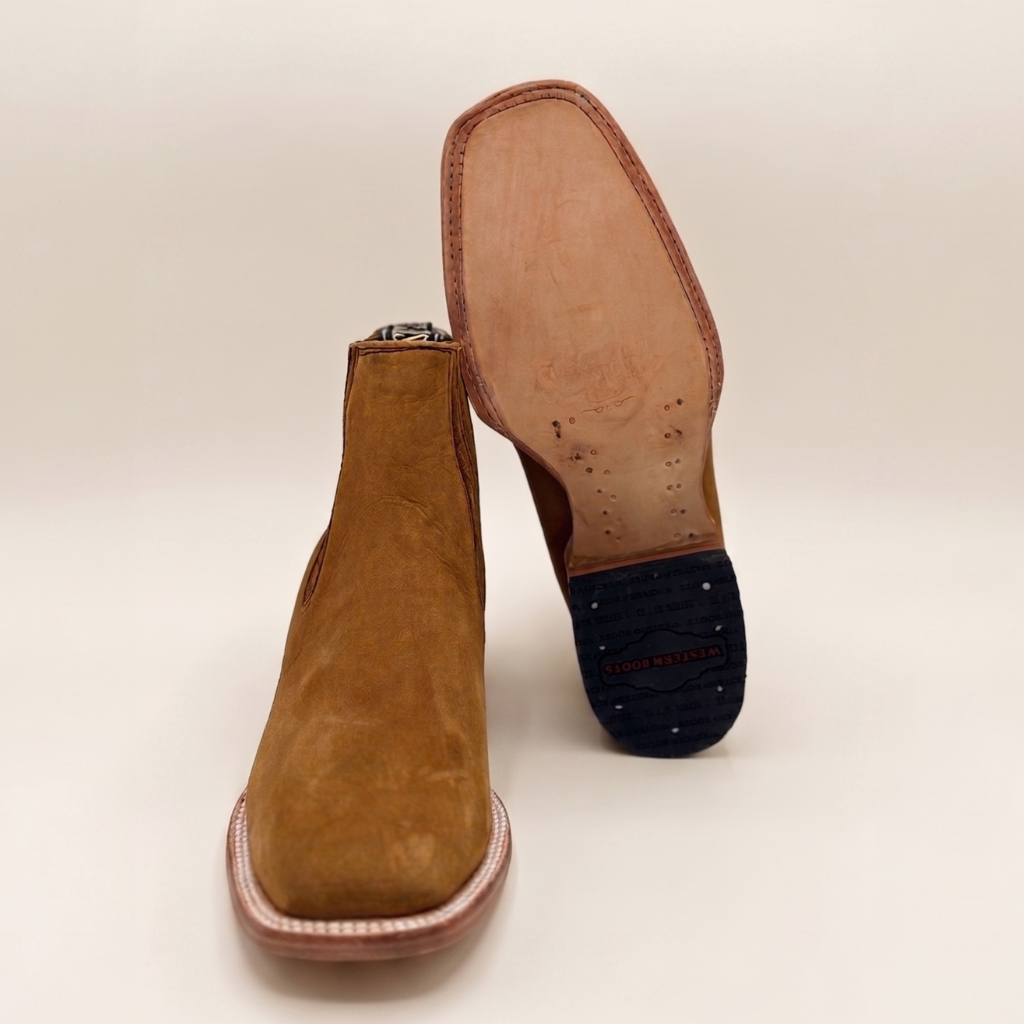 Tobacco Nubuck Rodeo Boot — Rancho Semental