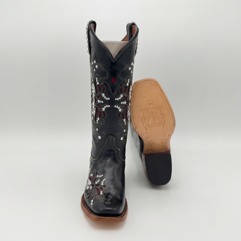Black w/Red Butterfly Boot
