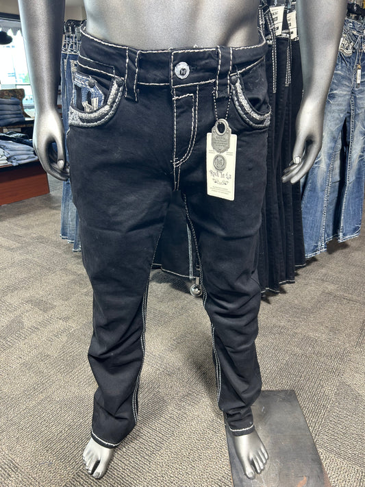 R-382 Rock Shield Black Jean — Rock In LA