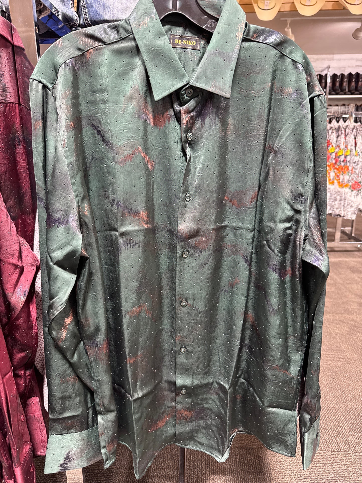 NK Stone Long Sleeve Shirt Green