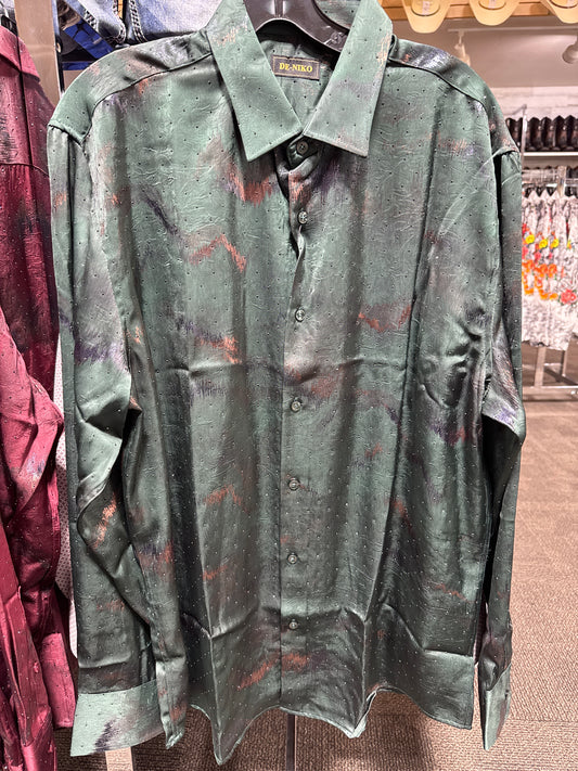 NK Stone Long Sleeve Shirt Green