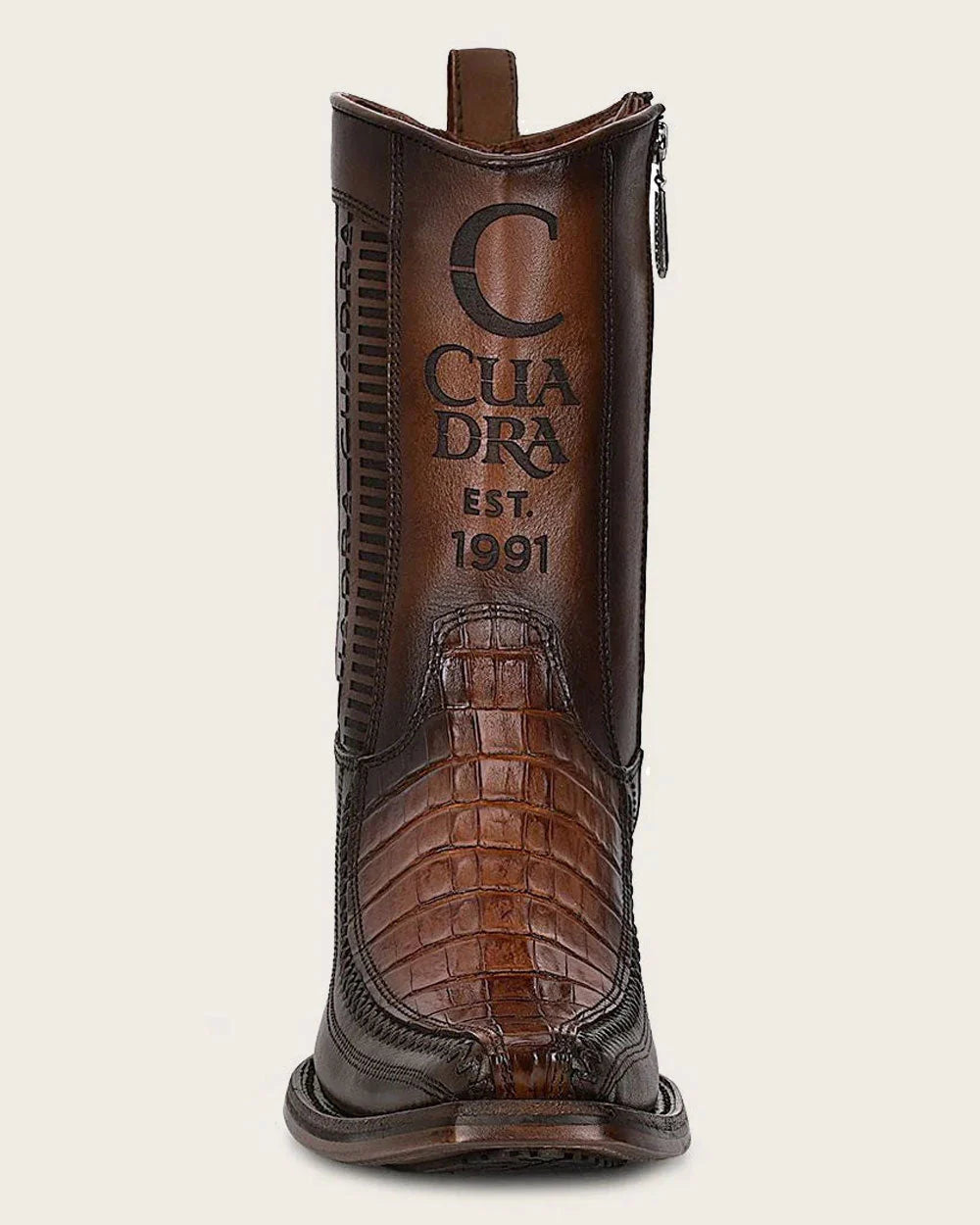 CU698 MN Brown Caiman Narrow SQ. Toe