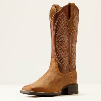 10051066 Round Up Ruidoso Wide Square Toe Western Boot Ariat