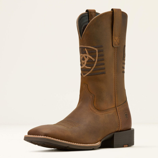 10061326 Sport Freedom Wide Square Toe Cowboy Boot Ariat