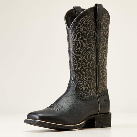 10034024 Round Up Remuda Wide Square Toe Western Boot Ariat