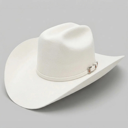 0603 6X Milano White Cuernos Chuecos Cowboy Hat