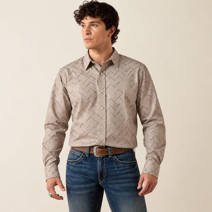 BK-0326 Sand Crosshatch Shirt