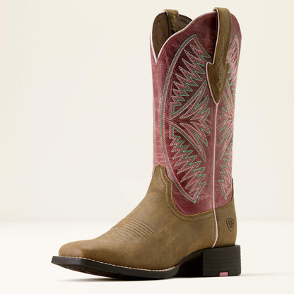 10074331 Round Up Ruidoso Wide Square Toe Western Boot Ariat