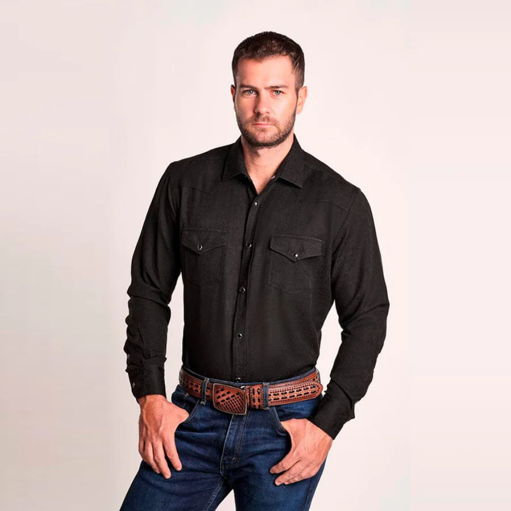 LRW-001 Black Longrope Shirt — Rangers