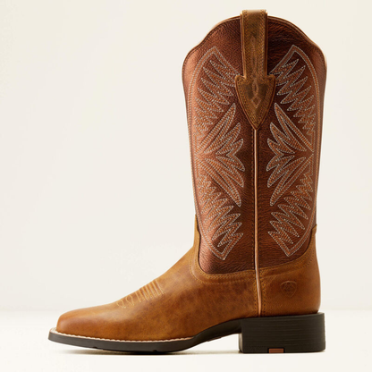 10051066 Round Up Ruidoso Wide Square Toe Western Boot Ariat