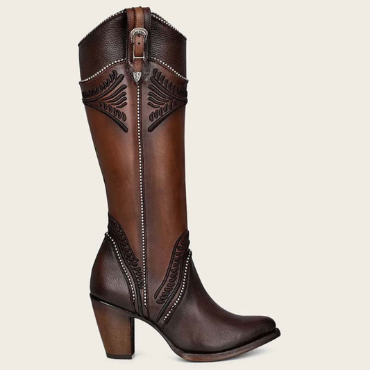 CU583 Damasco Chocolate Embroidery Boot Cuadra
