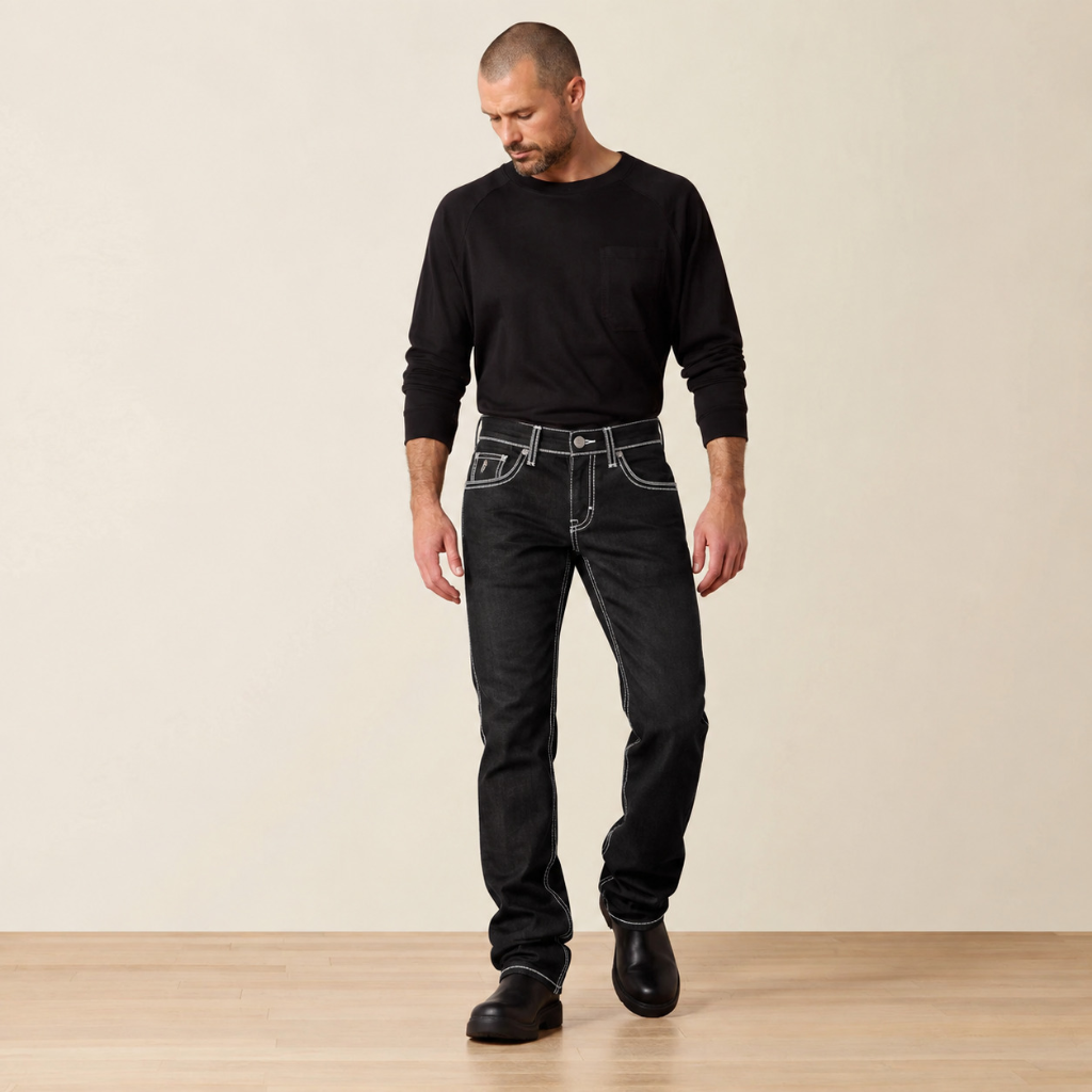 LAM9044 Silver Modern Jeans