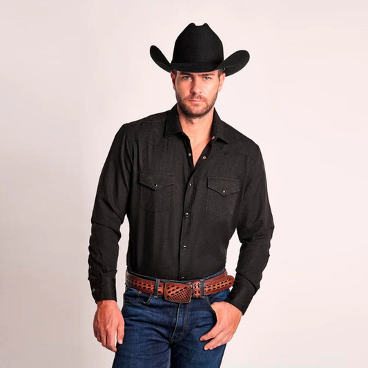 LRW-001 Black Longrope Shirt — Rangers