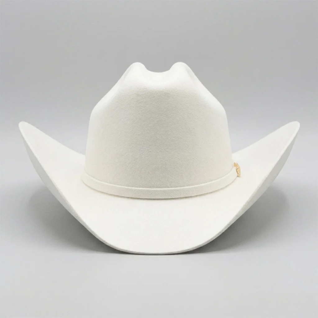 0603 6X Milano White Cuernos Chuecos Cowboy Hat