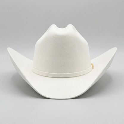 0603 6X Milano White Cuernos Chuecos Cowboy Hat