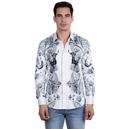 5SPR13 Zhuhai Rhinestone Long Sleeve Shirt Barabas