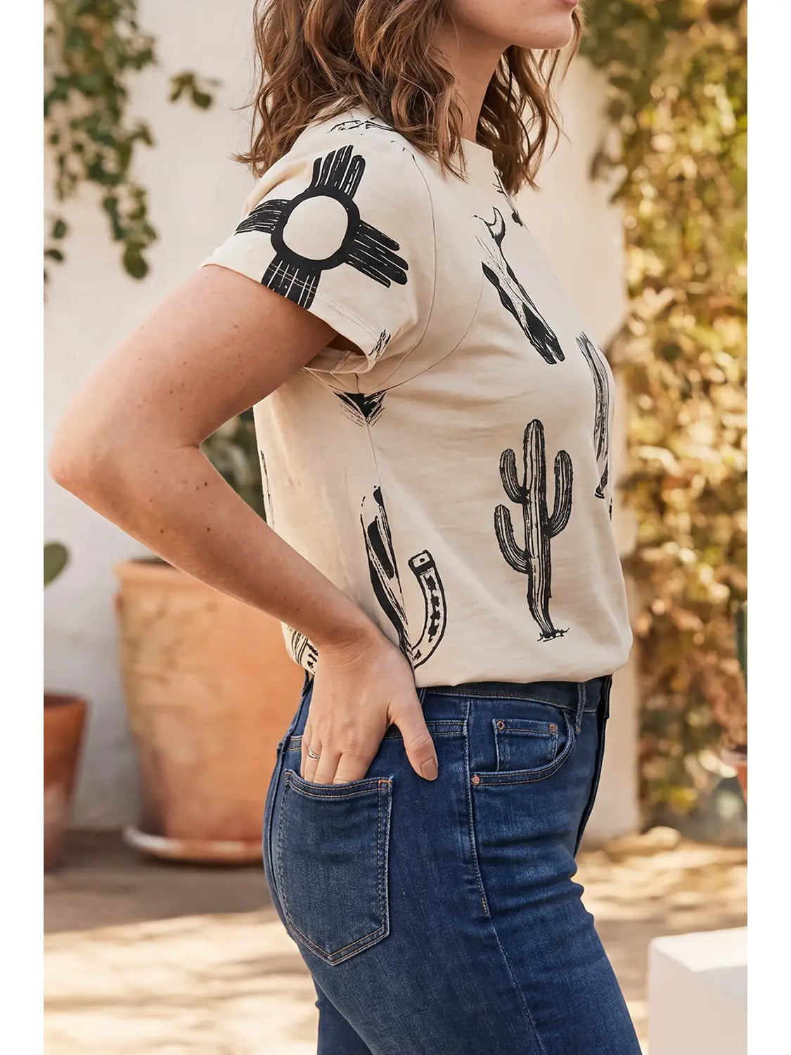 LAS25231906 Women's Las Retro Western Graphic T Shirt