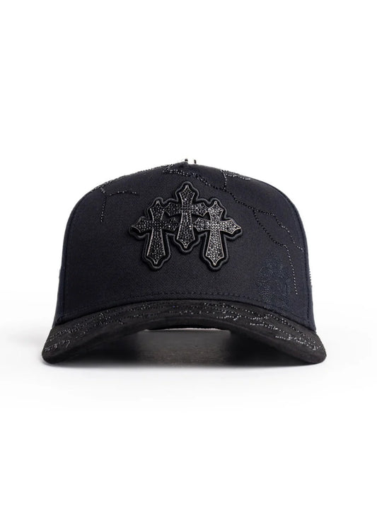 3 Cruces Total Black Cap