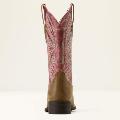 10074331 Round Up Ruidoso Wide Square Toe Western Boot Ariat