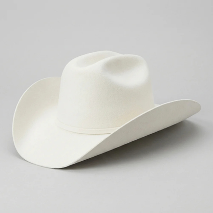 0603 6X Milano White Cuernos Chuecos Cowboy Hat