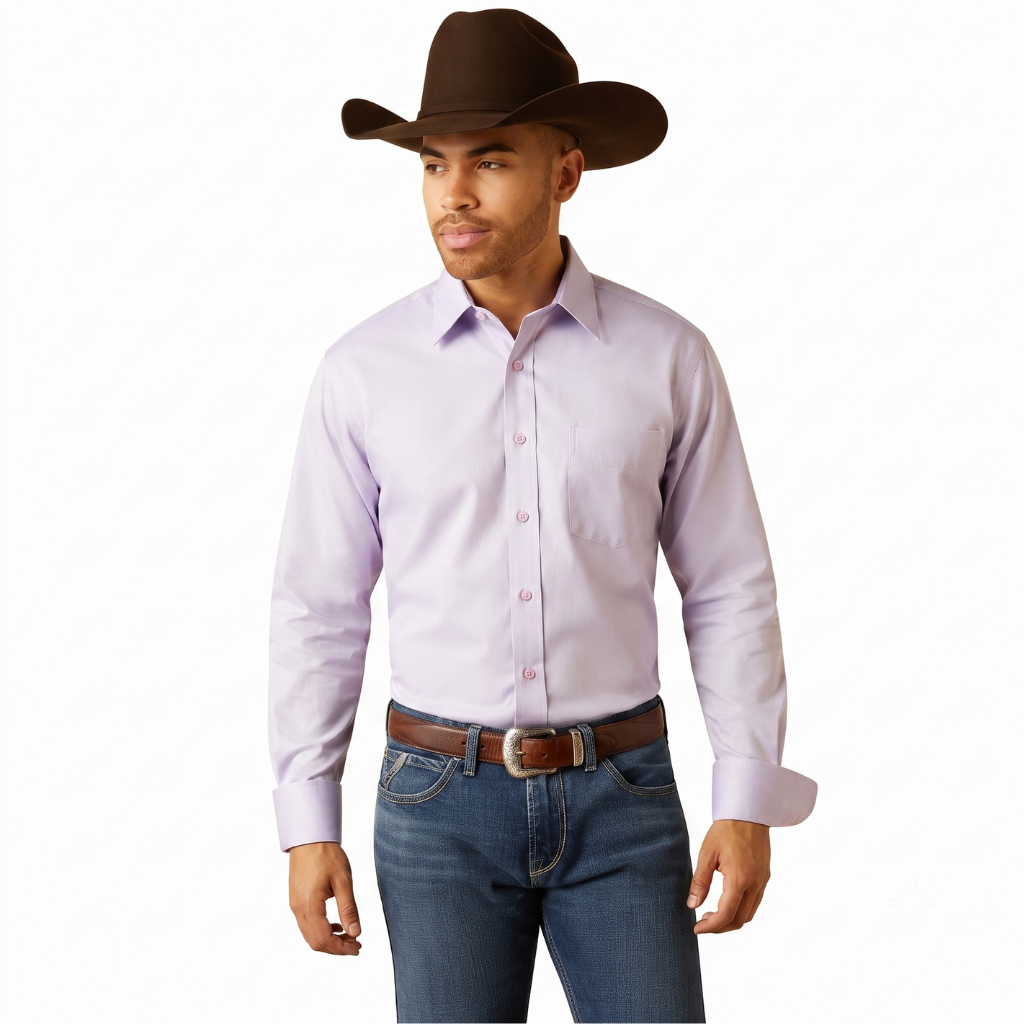 MLS031414 Maximos Classic Dress Shirt Lilac