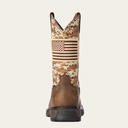 10022968 WorkHog Patriot Steel Toe Work Boot Ariat
