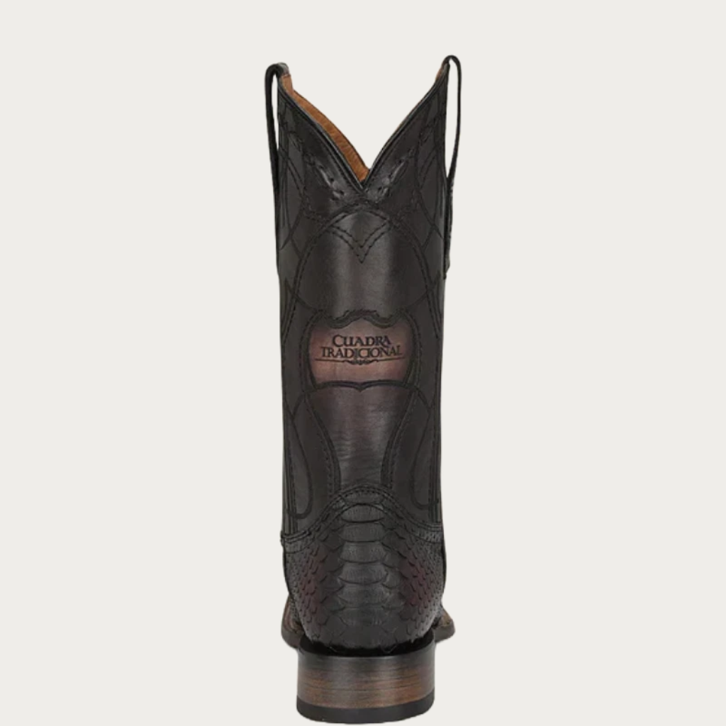 CU746 Lisboa Cherry Python Embroidery Boot Cuadra