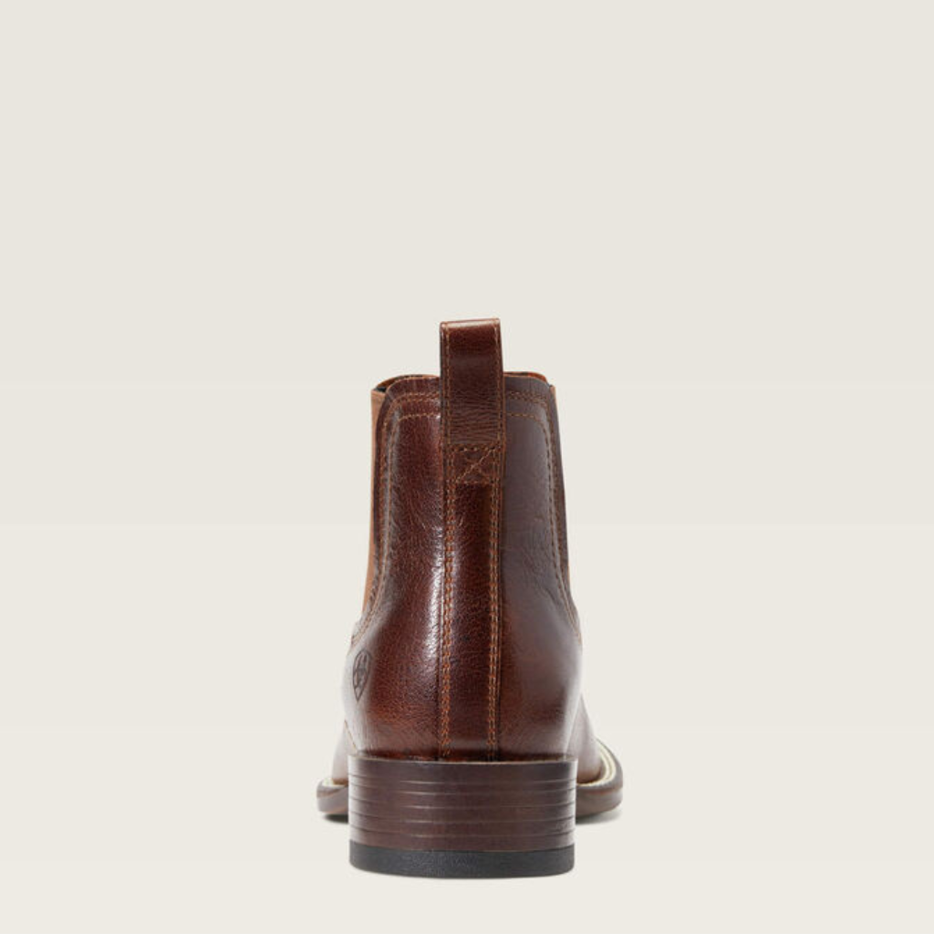 10040289 Booker Chelsea Wide Square Toe Western Boot Ariat