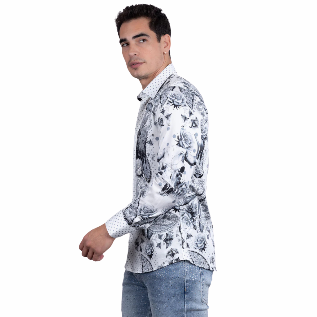 5SPR13 Zhuhai Rhinestone Long Sleeve Shirt Barabas