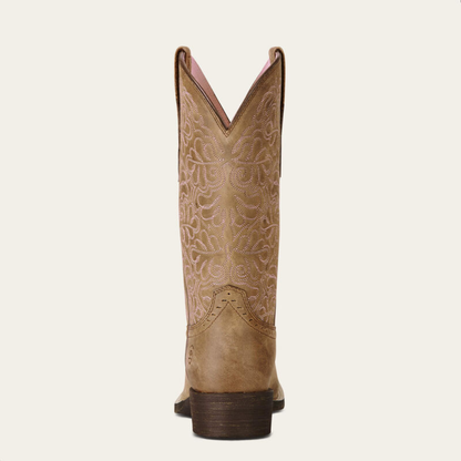10019906 Round Up Remuda Wide Square Toe Western Boot Ariat