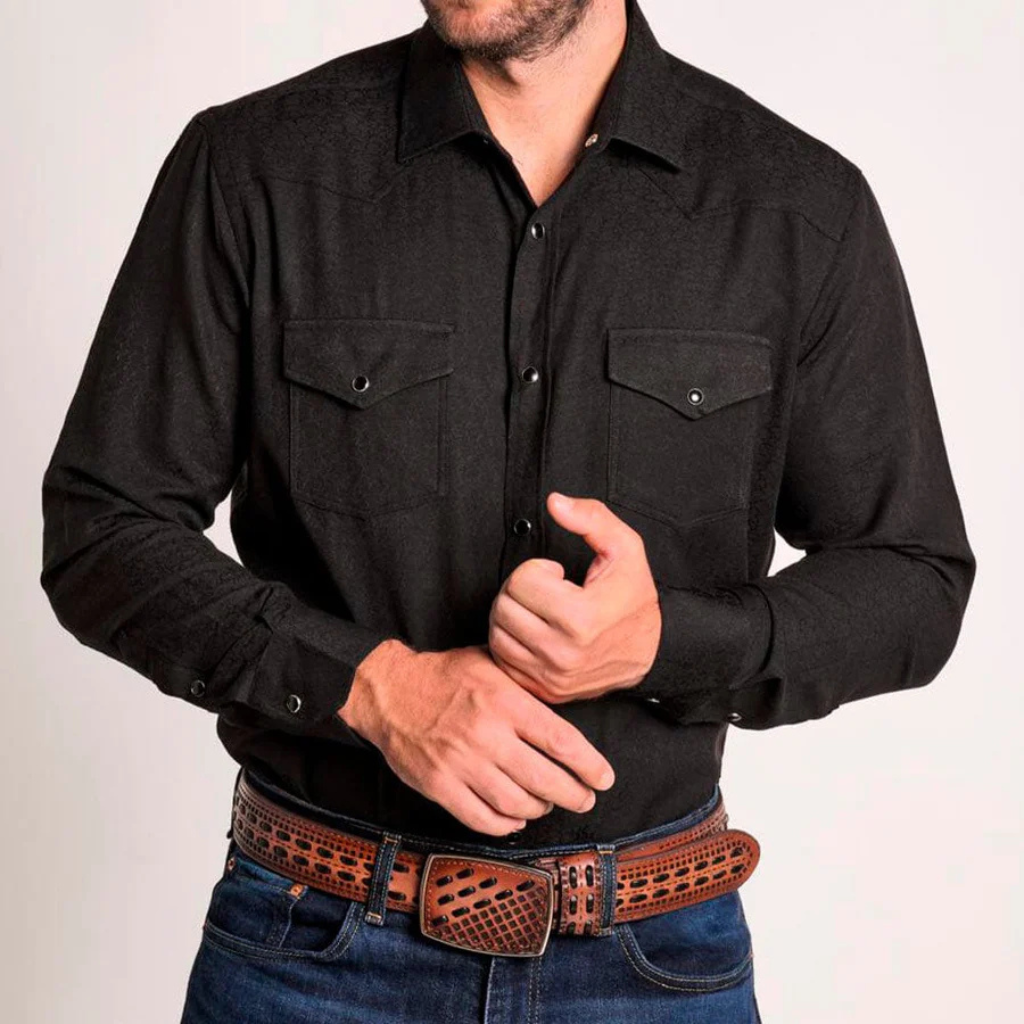 LRW-001 Black Longrope Shirt — Rangers
