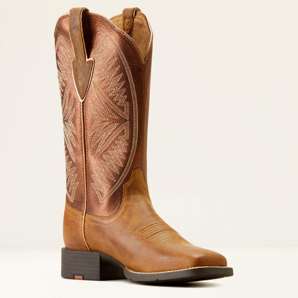 10051066 Round Up Ruidoso Wide Square Toe Western Boot Ariat