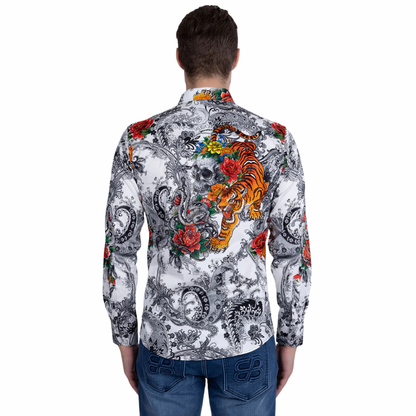 6SPR02 Cranium Rhinestone Long Sleeve Shirt Barabas
