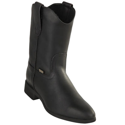 525405 Mens Michel Work Boots & Rubber Sole Black — Los Altos Boots