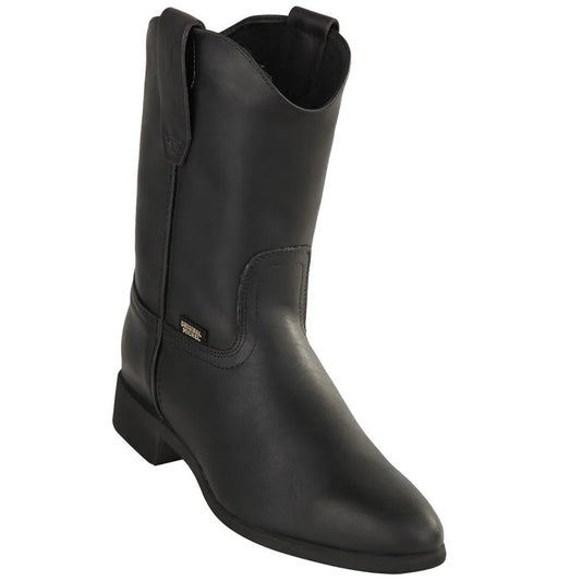 525405 Mens Michel Work Boots & Rubber Sole Black — Los Altos Boots