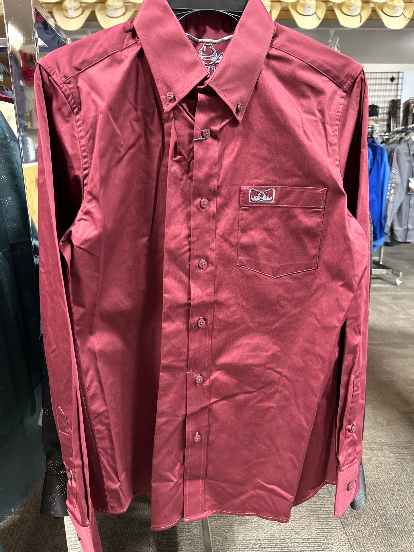 52137 MT0463 Long Sleeve Shirt Wine