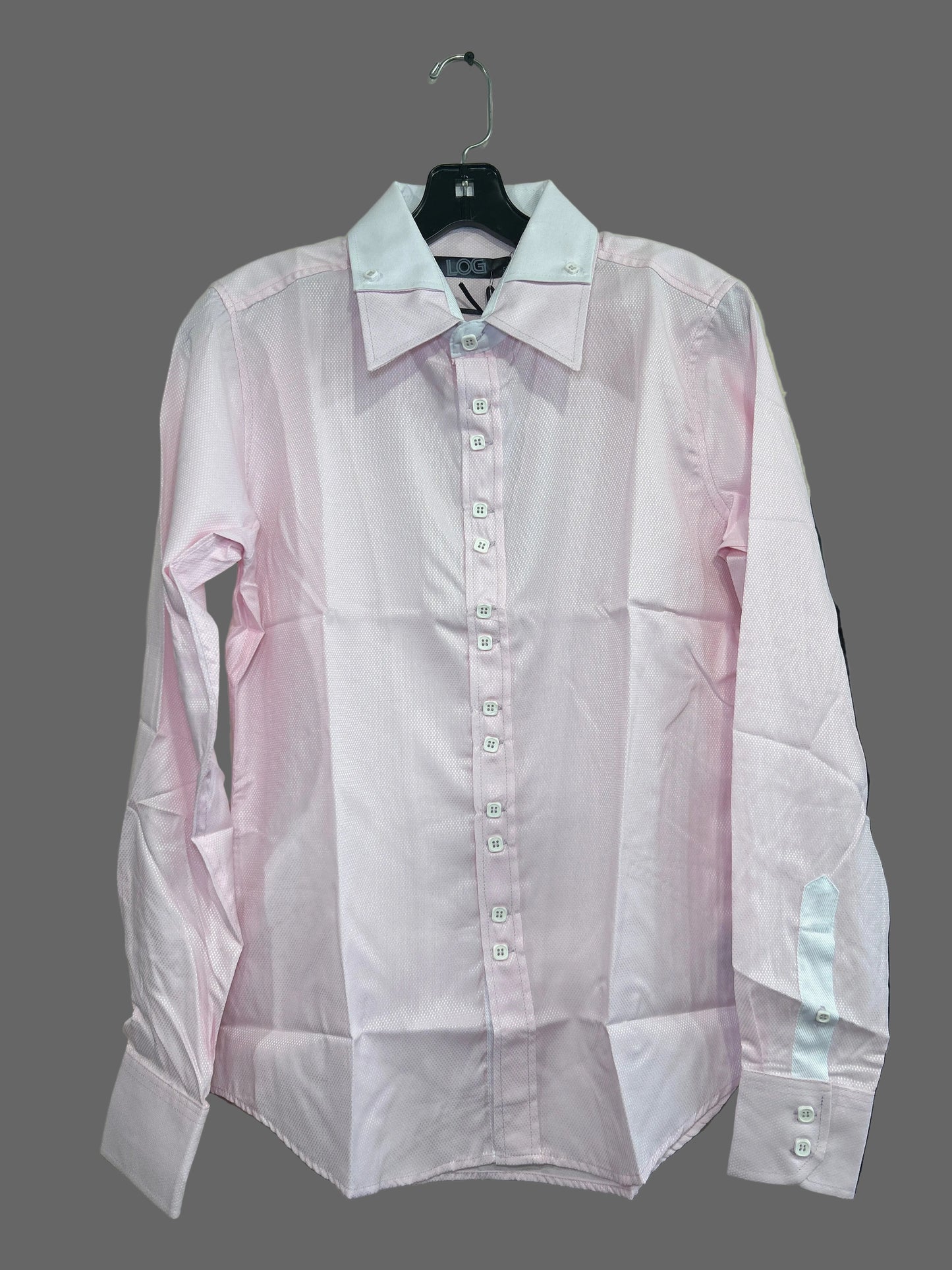LJ307-L Mens Long Sleeve Shirt Pink