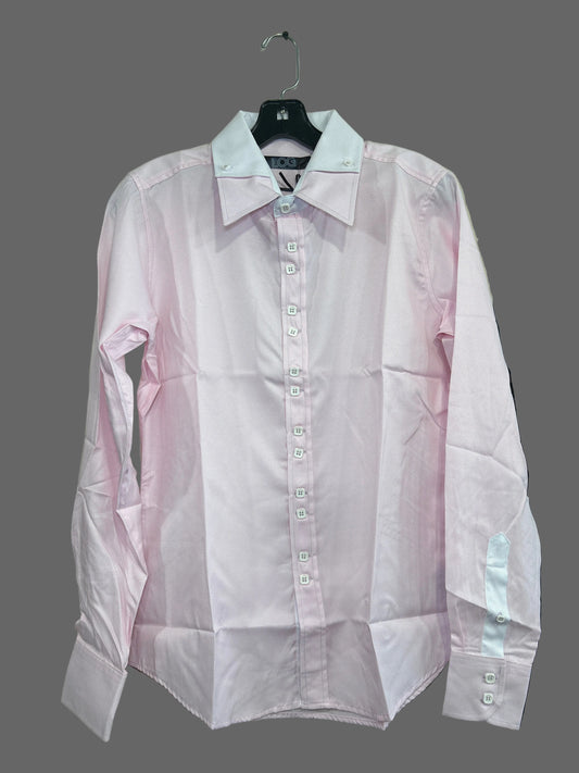 LJ307-L Mens Long Sleeve Shirt Pink