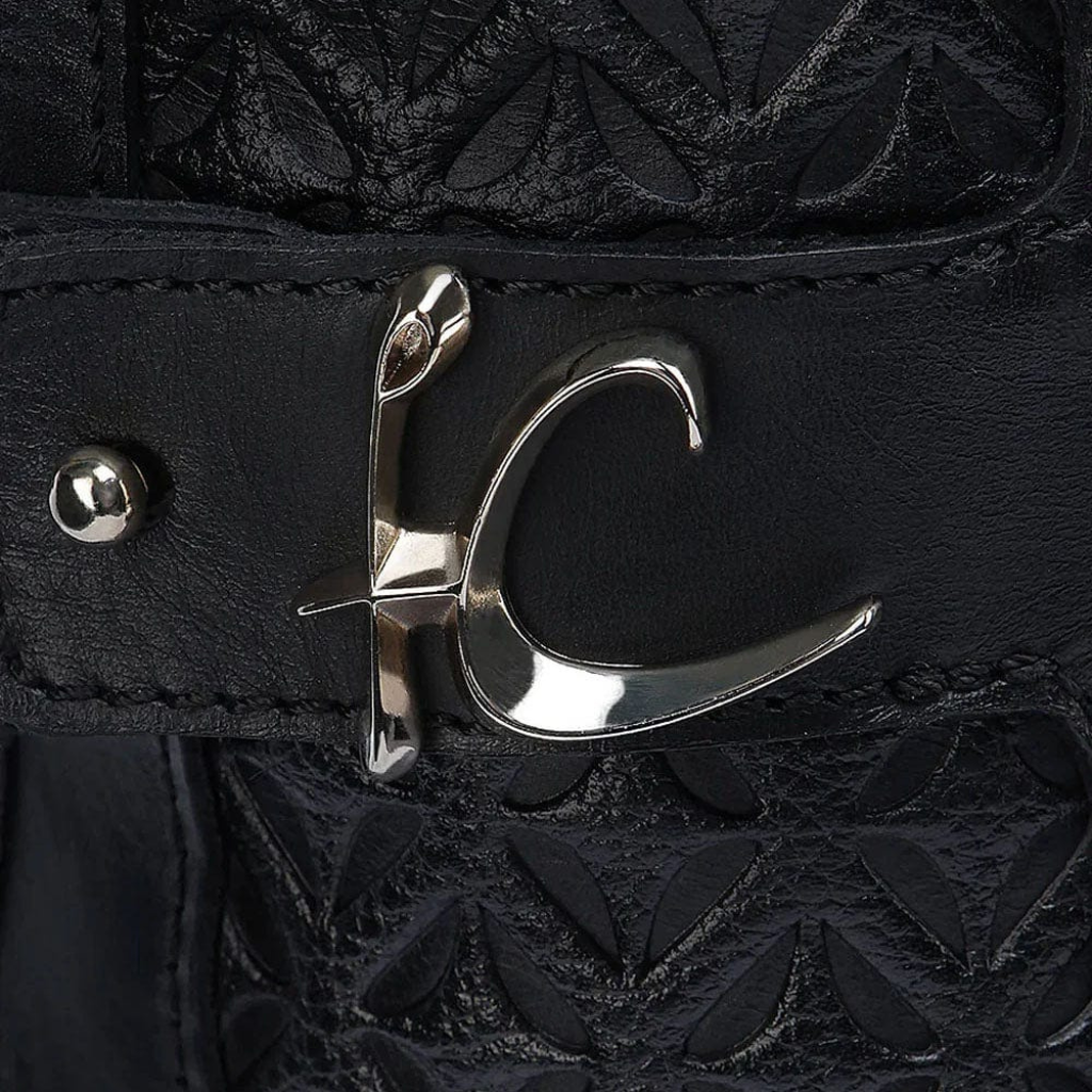 FC887 Black Deer Zipper Boot Cuadra