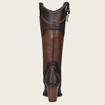 CU583 Damasco Chocolate Embroidery Boot Cuadra