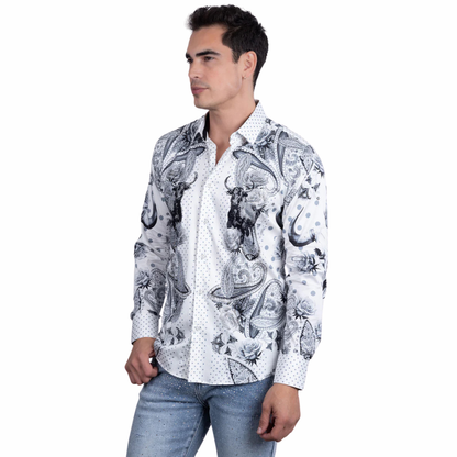 5SPR13 Zhuhai Rhinestone Long Sleeve Shirt Barabas
